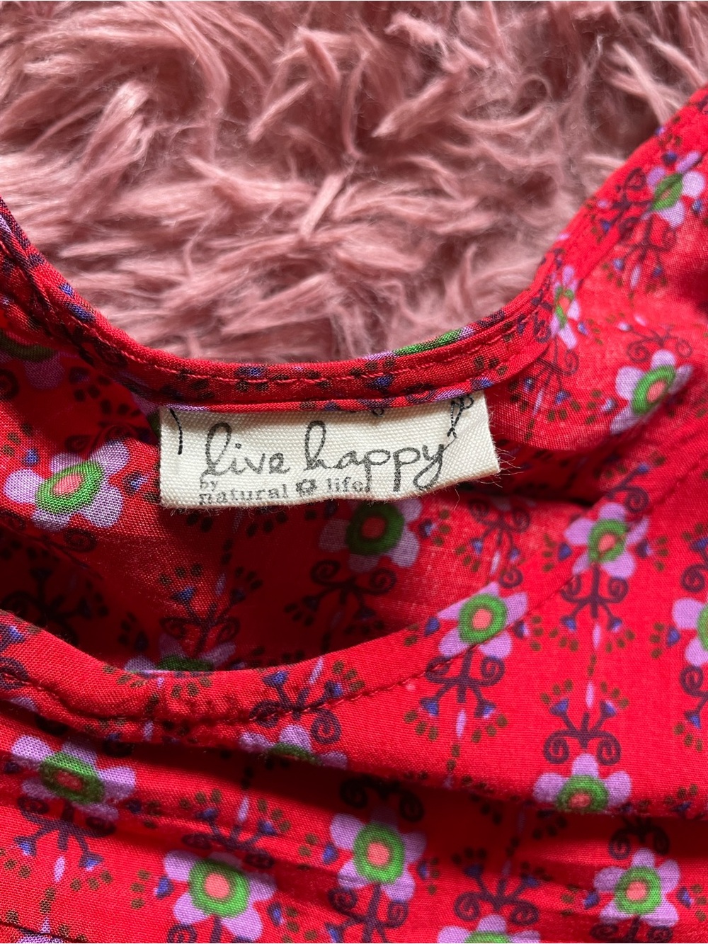 NATURAL LIFE Red Floral Tiered Mini Sundress - Picture 2 of 7